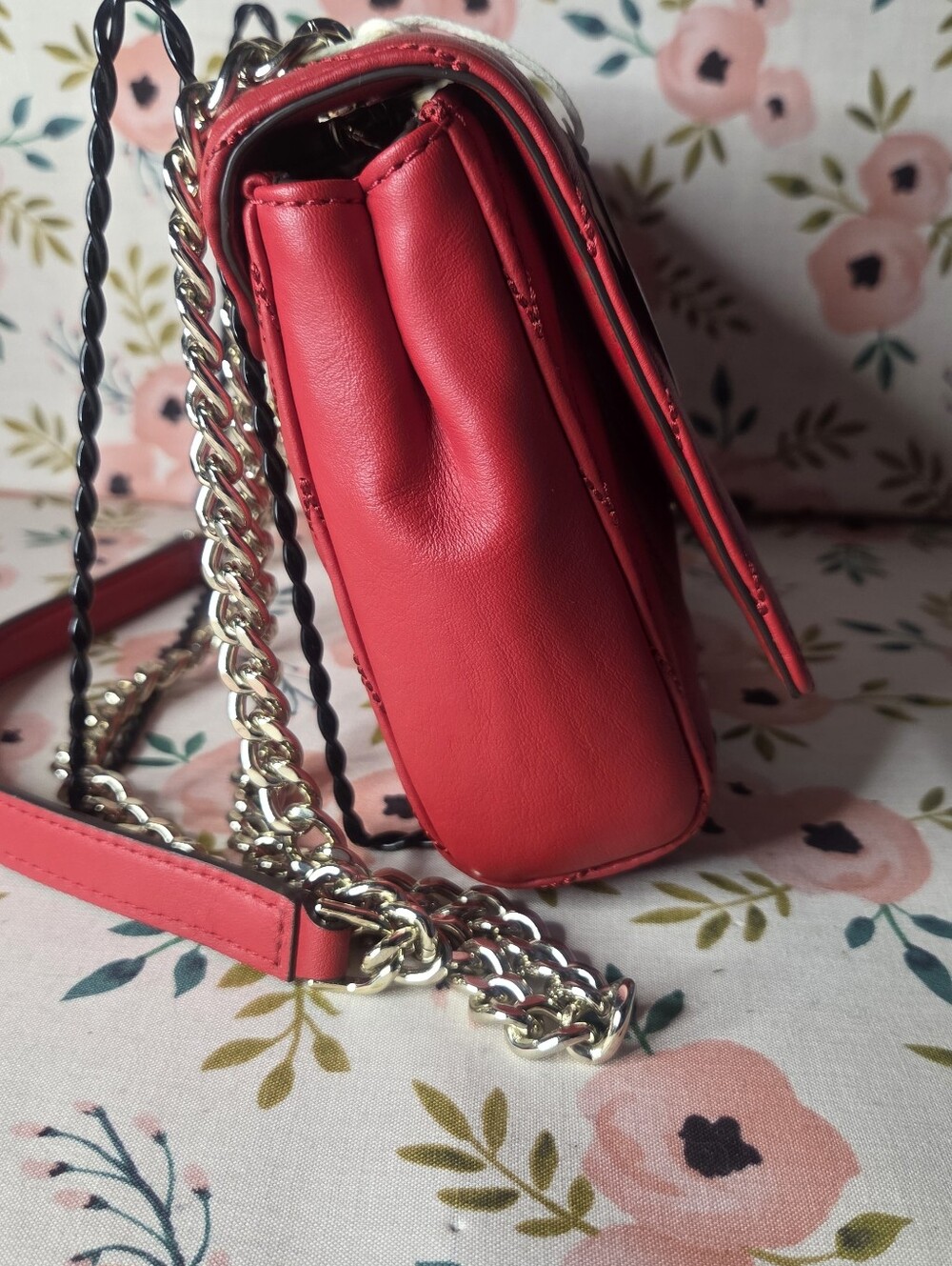 kate spade Quilted Red Chain Shoulder Bag - Picture 9 of 9